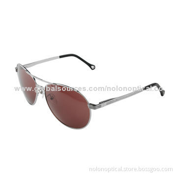 Unisex Wayfarer Metallic Sunglasses with CR 39 Sunlens